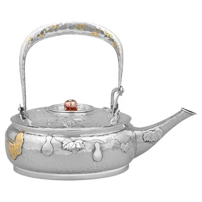 Pre-owned Tiffany & Co . Mixed-metal Teapot In Silver