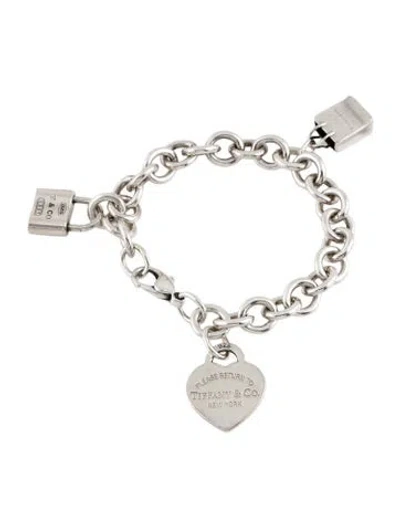 Pre-owned Tiffany & Co Multi Charm Bracelet, 6.5"