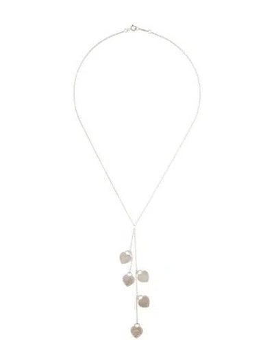 Pre-owned Tiffany & Co Multi-heart Lavalier Necklace, 16"