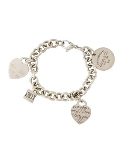 Pre-owned Tiffany & Co Multiple Charm Bracelet, 7"