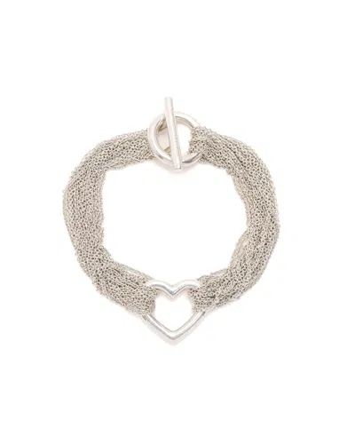 Tiffany & Co Multistrand Heart Bracelet In Gray