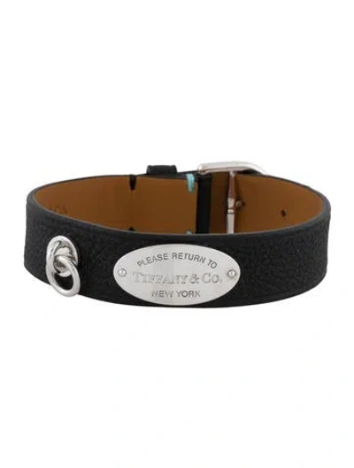 Pre-owned Tiffany & Co Narrow Leather Wrap Bracelet In Multi