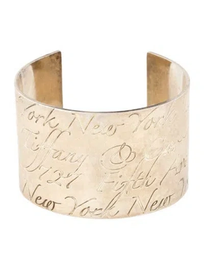 Pre-owned Tiffany & Co Notes Cuff Bracelet, 6.5" In Multi