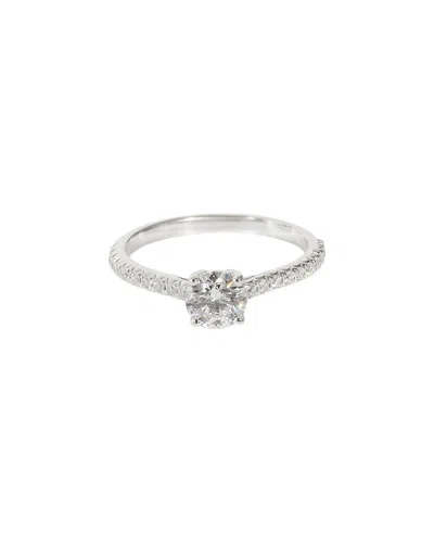 Tiffany & Co . Novo Platinum 0.32 Ct. Tw. Diamond Engagement Ring (authentic Pre-loved) In Metallic