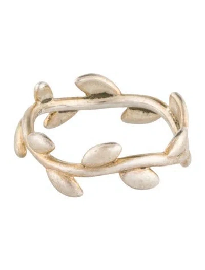 Pre-owned Tiffany & Co Olive Branch Narrow Band In Multi