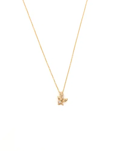Tiffany & Co Olive Leaf 18kt And Diamond Necklace In Pattern