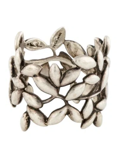 Pre-owned Tiffany & Co Olive Leaf Band Ring In Multi