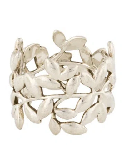 Pre-owned Tiffany & Co Olive Leaf Band Ring In Multi