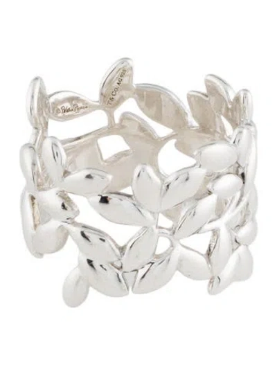 Pre-owned Tiffany & Co Olive Leaf Band Ring In Multi