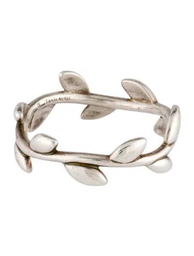 Pre-owned Tiffany & Co Olive Leaf Band Ring In Multi