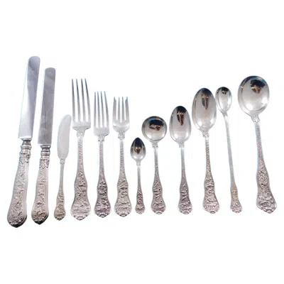Pre-owned Tiffany & Co Olympian By Tiffany And Co Sterling Silver Flatware Set 12 Service 252 Pc Dinner