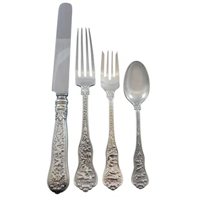 Pre-owned Tiffany & Co Olympian, . Sterling Silver Flatware Set 12 Service 53 Pieces Dinner