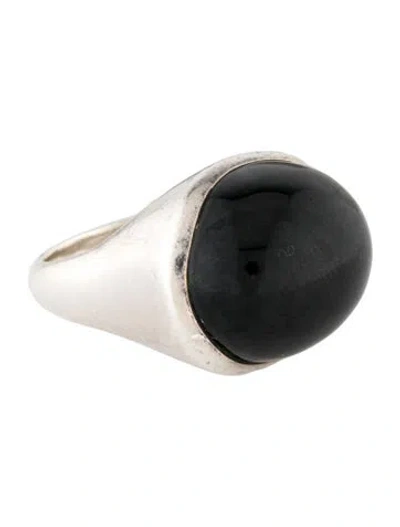 Pre-owned Tiffany & Co Onyx Cabochon Cocktail Ring In Multi