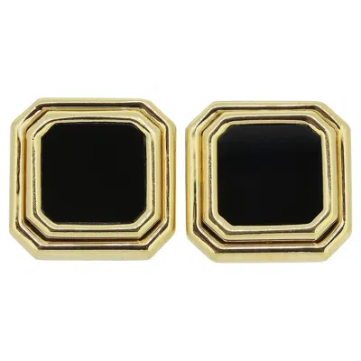 Pre-owned Tiffany & Co . Onyx Cufflinks In Black