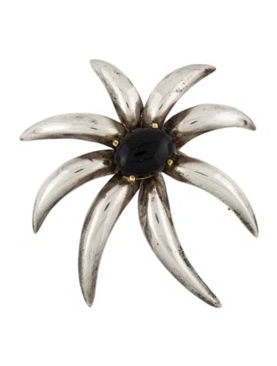 Pre-owned Tiffany & Co Onyx Firework Brooch In Multi
