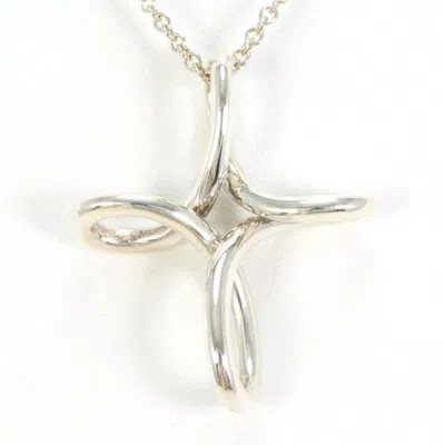 Pre-owned Tiffany & Co Open Cross 925 Necklace () In Multi