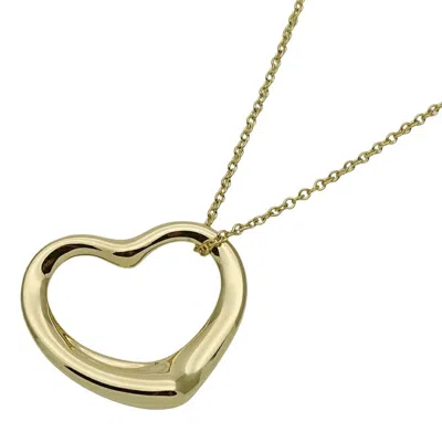 Pre-owned Tiffany & Co Open Heart (18k) Necklace () In Gold