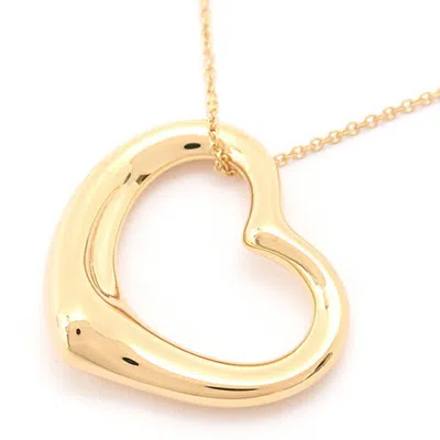 Pre-owned Tiffany & Co Open Heart (18k) Necklace () In Gold
