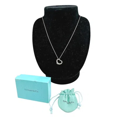 Pre-owned Tiffany & Co Open Heart 925 Necklace () In Silver