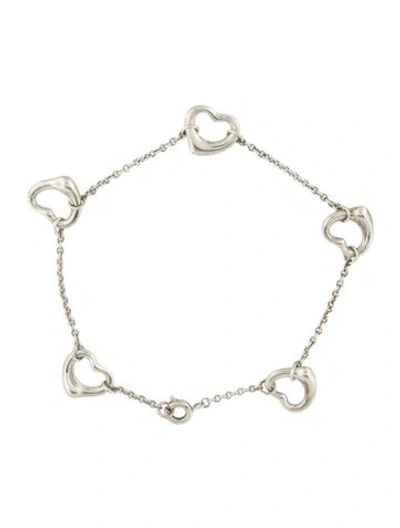 Pre-owned Tiffany & Co Open Heart Bracelet In Multi