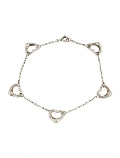 Pre-owned Tiffany & Co Open Heart Bracelet In Multi