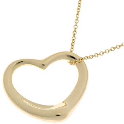 Pre-owned Tiffany & Co Open Heart Gold Necklace () In Yellow