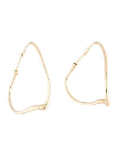 Pre-owned Tiffany & Co Open Heart Hoop Earrings In Multi