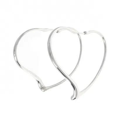 Pre-owned Tiffany & Co Open Heart Hoop Earrings () In Multi