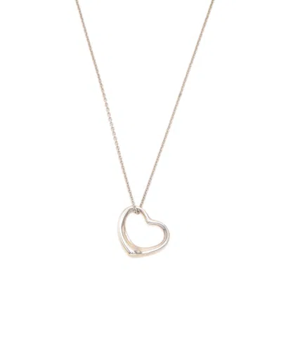 Tiffany & Co Open Heart Necklace In Gray