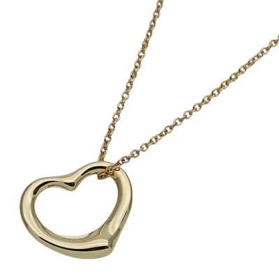 Pre-owned Tiffany & Co Open Heart Necklace () In Gold