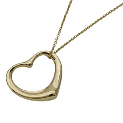 Pre-owned Tiffany & Co Open Heart Necklace () In Yellow