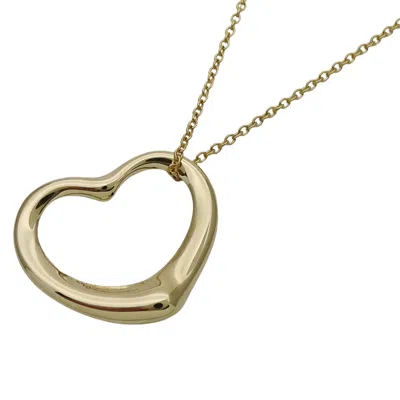 Pre-owned Tiffany & Co Open Heart Necklace () In Yellow