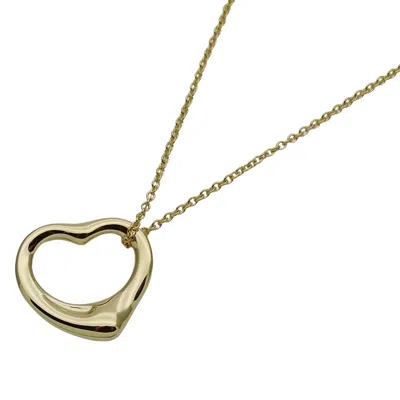 Pre-owned Tiffany & Co Open Heart Necklace () In Yellow