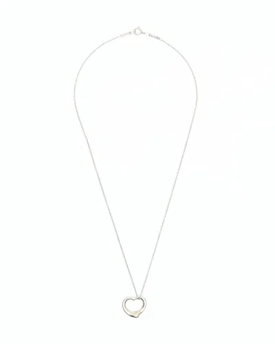 Tiffany & Co Open Heart Necklace In Silver
