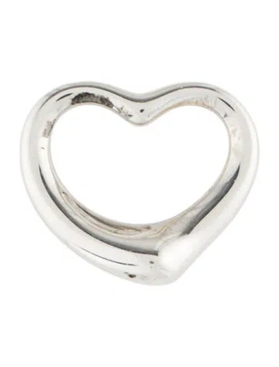 Pre-owned Tiffany & Co Open Heart Pendant, 1" In Multi