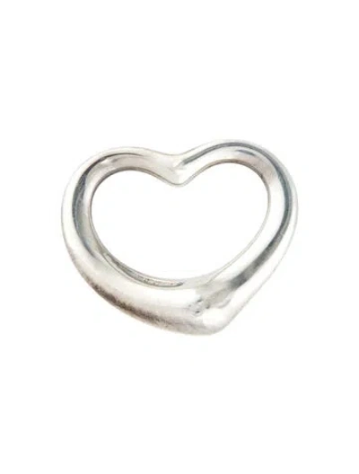 Pre-owned Tiffany & Co Open Heart Pendant In Multi