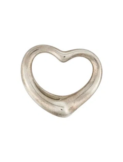 Pre-owned Tiffany & Co Open Heart Pendant In Multi
