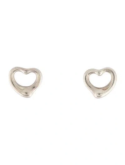 Pre-owned Tiffany & Co Open Heart Stud Earrings In Multi