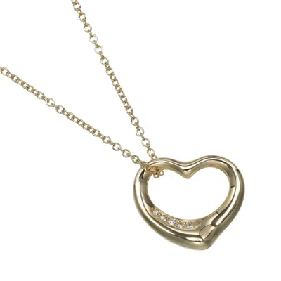 Pre-owned Tiffany & Co Open Heart Yellow Gold (18k) Necklace () In Multi