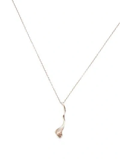 Pre-owned Tiffany & Co Orchid Twist Pendant Necklace, 16" In Multi