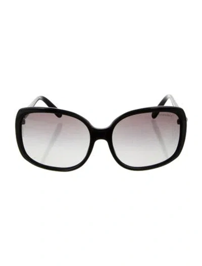 Pre-owned Tiffany & Co Oversize Gradient Sunglasses In Black