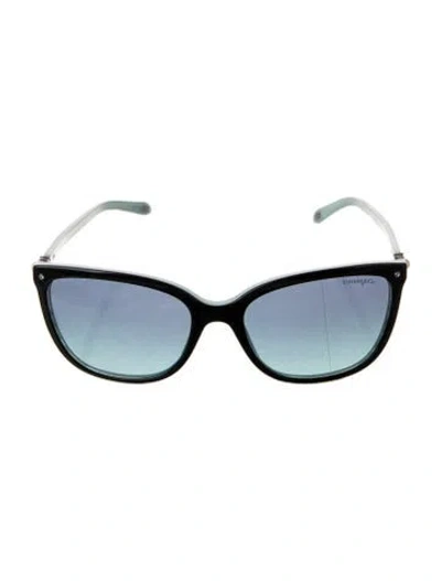 Pre-owned Tiffany & Co Oversize Gradient Sunglasses In Black