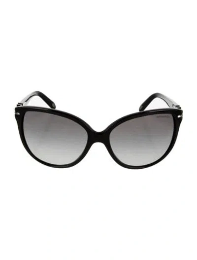 Pre-owned Tiffany & Co Oversize Gradient Sunglasses In Black