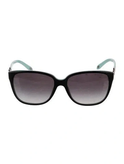 Pre-owned Tiffany & Co Oversize Gradient Sunglasses In Black/blue