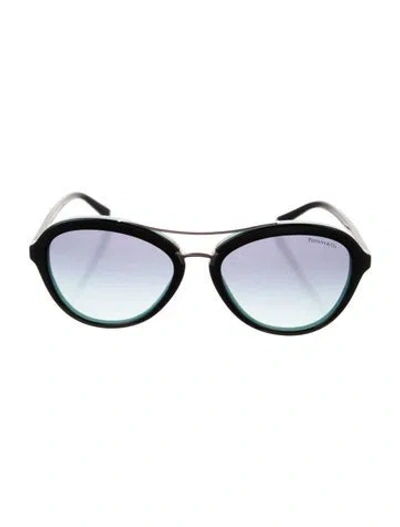 Pre-owned Tiffany & Co Oversize Gradient Sunglasses In Blue