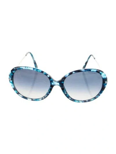 Pre-owned Tiffany & Co Oversize Gradient Sunglasses In Blue