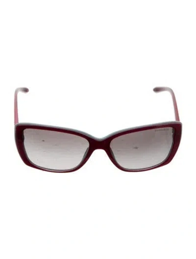 Pre-owned Tiffany & Co Oversize Gradient Sunglasses In Burgundy