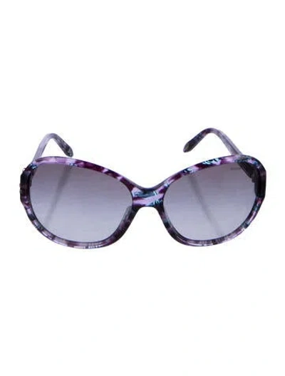 Pre-owned Tiffany & Co Oversize Gradient Sunglasses In Purple