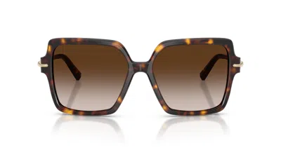 Tiffany & Co Oversized Square Sunglasses With Gradient Brown Tint