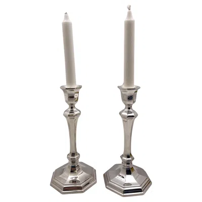 Pre-owned Tiffany & Co Pair Of . Sterling Silver Candlesticks Mid-century Modern